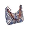 Women Ethnic Crossbody Bag Canvas Shoulder Bag with Adjustable Strap Multicolor Hobo