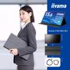 iiyama ProLite Mobile Full HD IPS Domestic Stand Cable USB to Mini Speakers P1671HSC-B1J Monitor, 15.6-inch Display, Matte, 3-Year Manufacturer's