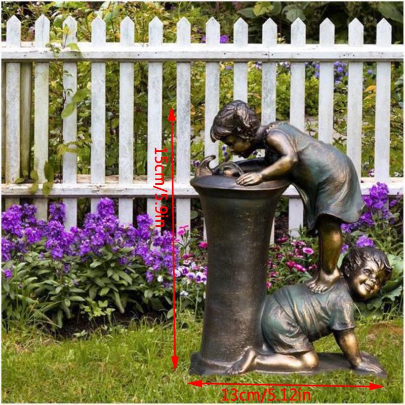 Indoor/Outdoor Fountain Statue Resin Garden Sculpture Courtyard Art Decoration