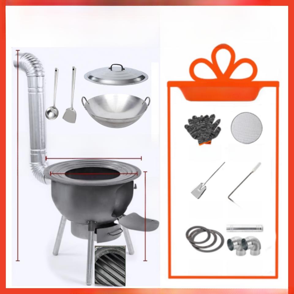 New Sle Rural Home Wood Burning Stove Portable Outdoor Large Pot Stove el Stove Equipment und Pot Stove