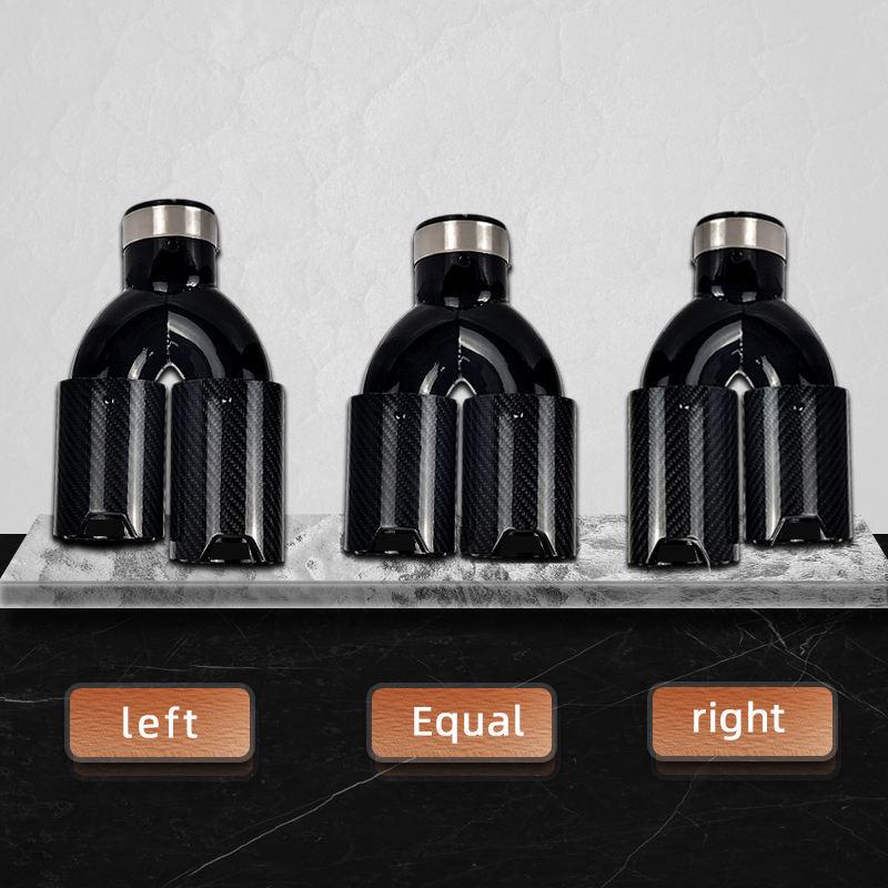 BMW Universal High-Performance Muffler: 80mm Carbon Fiber Stainless Steel Exhaust Tailpipe Car Exhaust Pipe