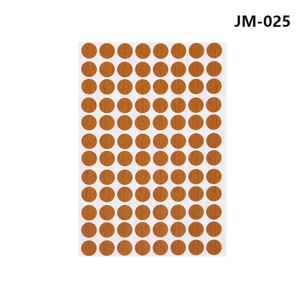 New 96Pcs/sheet 15mm Self Adhesive Decorative Films Furniture Screw Cover Caps Stickers Wood Craft Desk Cabinet Hole Ornament