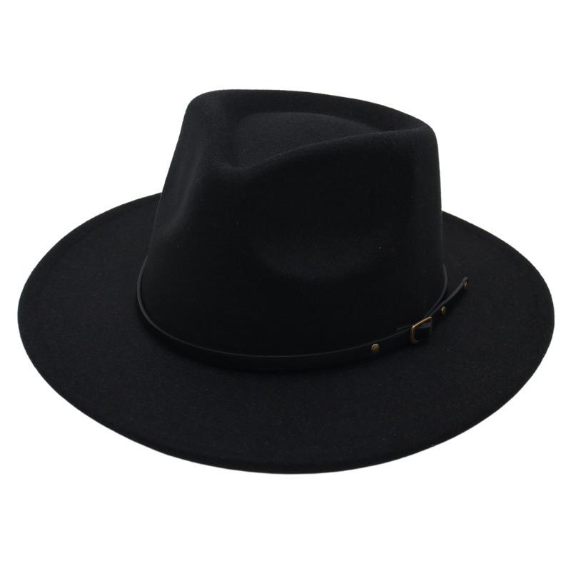 Top Hat, Belt Buckle, Jazz Hat, Male And Female Models, Felt Hat, Sun Hat, Woolen Hat, Ethnic Style