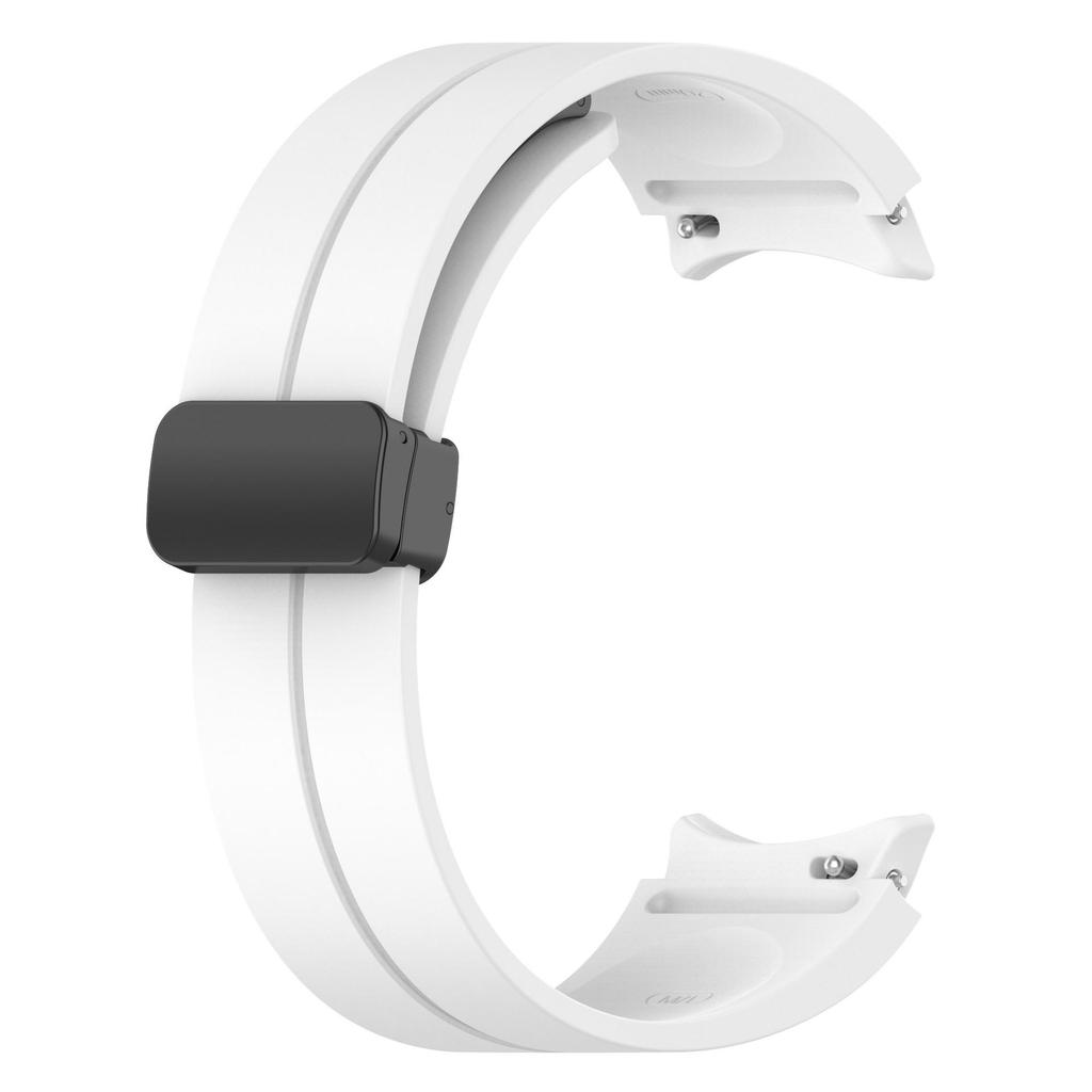 Silicone Strap with Folding Magnetic Buckle for Samsung Watch 4/5/6/Pro - In Stock