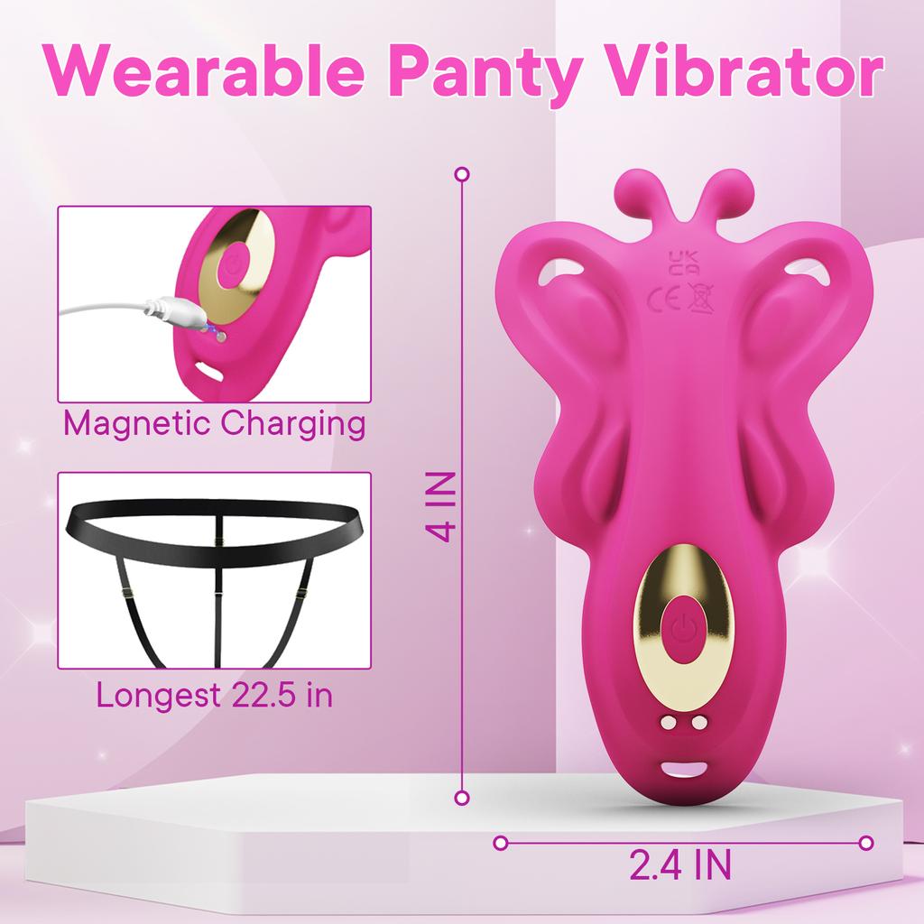 Panty Clitoral Vibrator Control Invisible Vibrator App Wearable Panty Vibrator G-Spot Clitoral Stimulator Sex Toy for Women