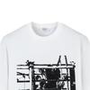 Off-White SS26 Vintage American Hand-Painted Distressed Portrait Print Design Fashion Light Luxury Trendy Versatile Short Sleeve T-Shirt OFFTEGLOG777Q
