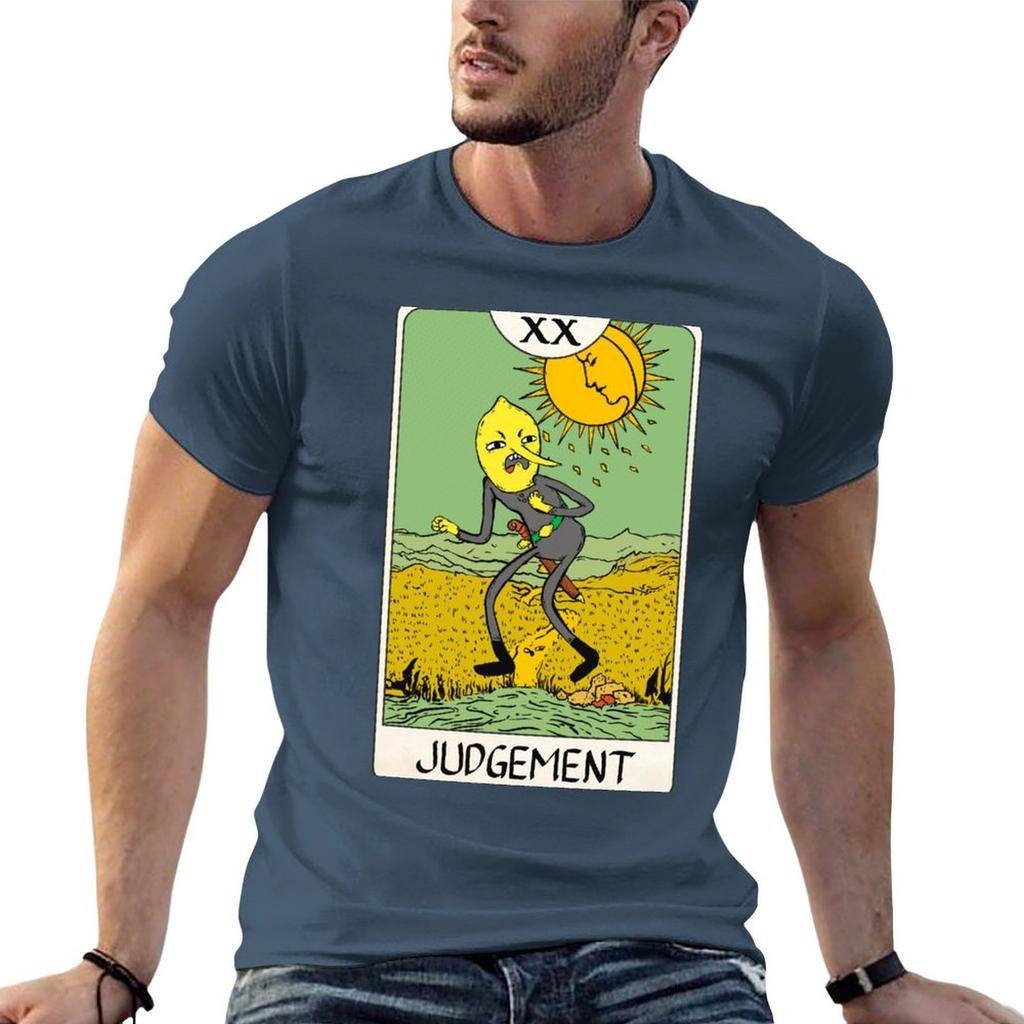 Lemongrab - Tarot Card - Judgement T-Shirt Plain Customs Animal Prinfor Boys Hippie Clothes Shirts Graphic Tee Men