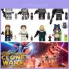 Tv6107 Série Ficção Científica Comandante Clone Echo Ahsoka Figura de Montar Infantil Blocos de Construção Brinquedo Adequado para Idades de 3 a 14