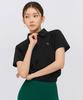 XEXYMIX Soft Pique Half-Zip Short Sleeve Black Xfk2Qs1101