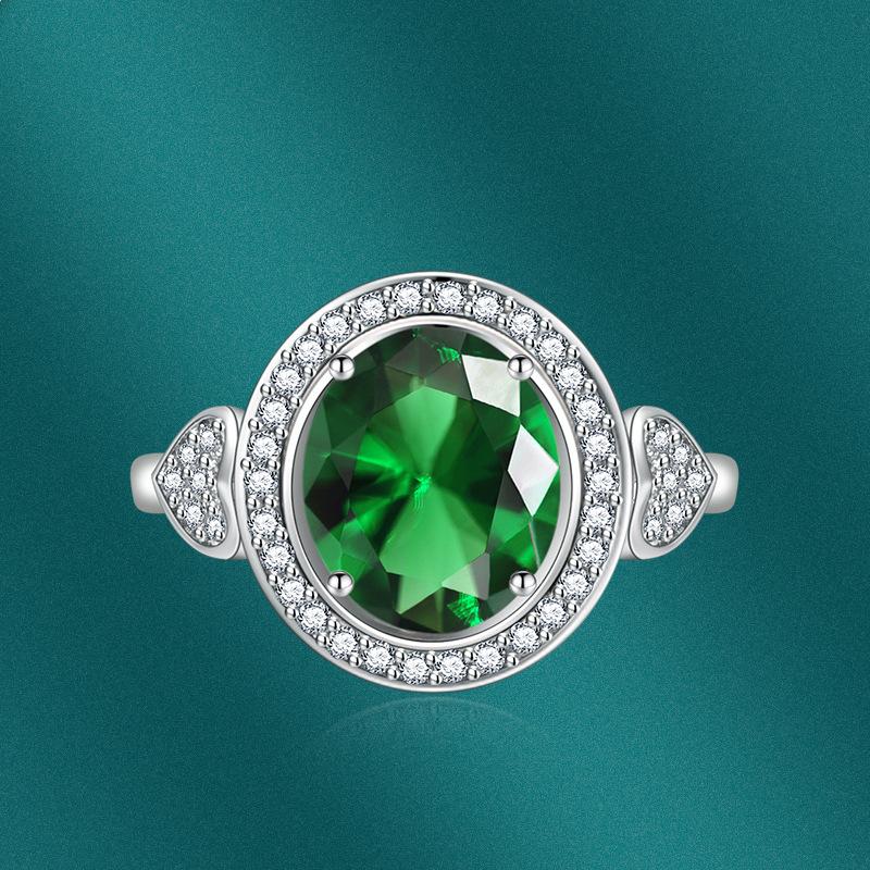 BELLA BOX Herzöffnung größenveränderbare Ringe für Frauen Zirkon Verlobungsfeier edlen Schmuck Geschenk