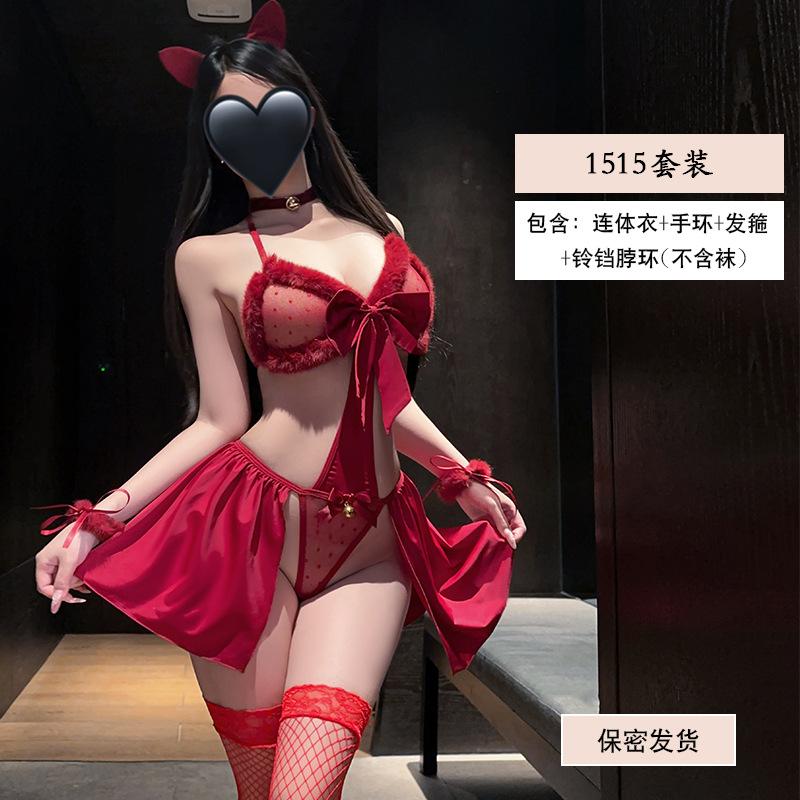 Yiyue Original Erotic Underwear Sexy Cat Cute Onesie Cat Girl Cos Flirting Uniform Set 1111