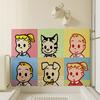 Cartoon Cute Colorful Silk Circle Entrance Floor Mat with Dirt Outside Door Rubbing Door Mat New Style Cut Dirt-resistant and Easy To Handle