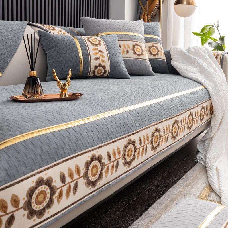 Chenier Sofa Cushion, Universal Fabric for All Seasons, Non-slip Sofa Cover Towel, All-inclusive Seat Cushion Cover