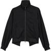 Zipper Long Sleeve Solid Color Stand Collar Jacket Men Jacket Black JD3518