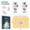 M-Modern-50Pcs Uniqe Birthday Cards With Envelopes And Stickers,Greeting Cards Birthday Cards Pack, Birthday Card Pack For Kids