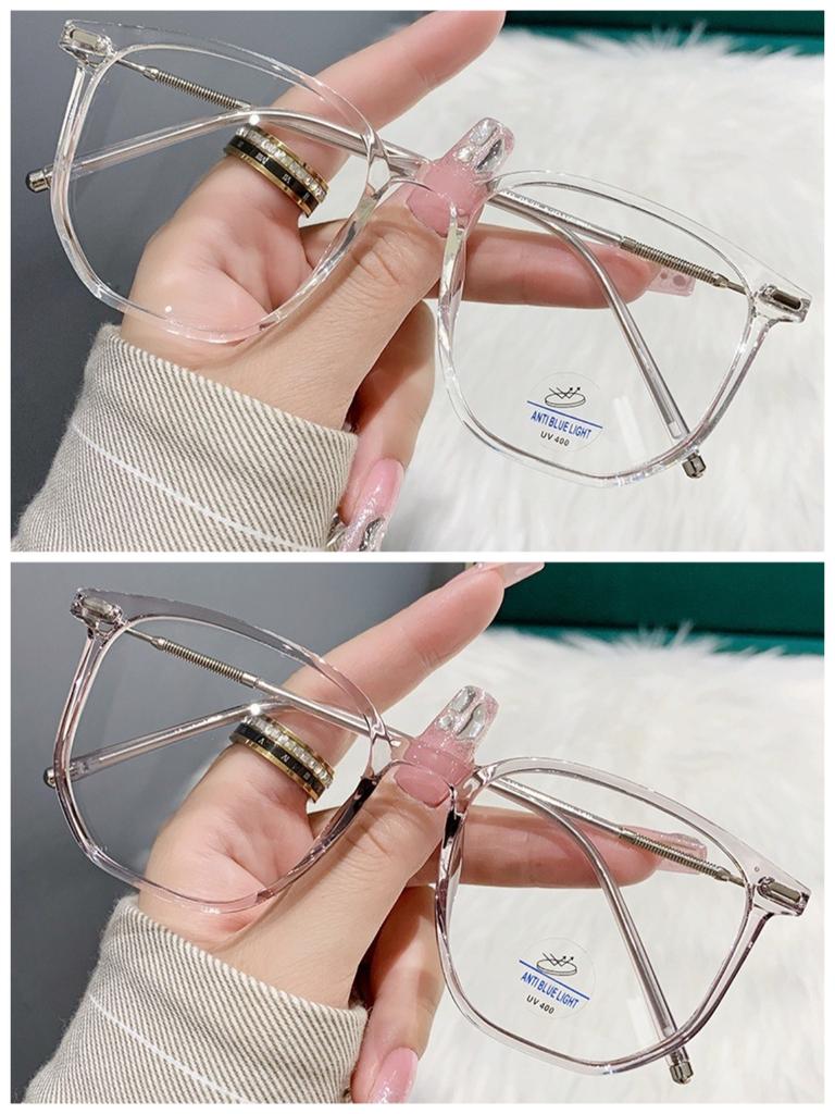 1/2pcs Anti Blue Light Glasses Vintage Computer Eyewear Anti Radiation For Women Men Fashion Trendy Eyeglasses