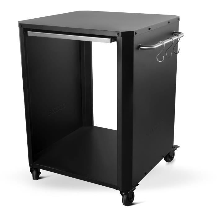 Cart with Cutting Board - COZZE - 90300 - 77 X 66.5 X 82.5 Cm - Stainless Steel Shelf 43x35 Cm