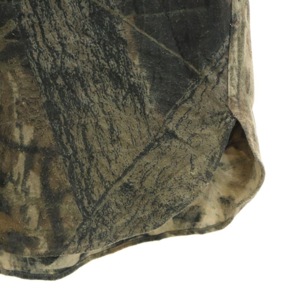 L.L.Bean 80s vintage Realtree Pattern Long sleeve Chamois Cloth shirt Men's Used