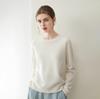 100% Pure Cashmere Women's Pullover: Round Neck, Loose, Slim-Fit, Soft Sweater for Autumn/Winter