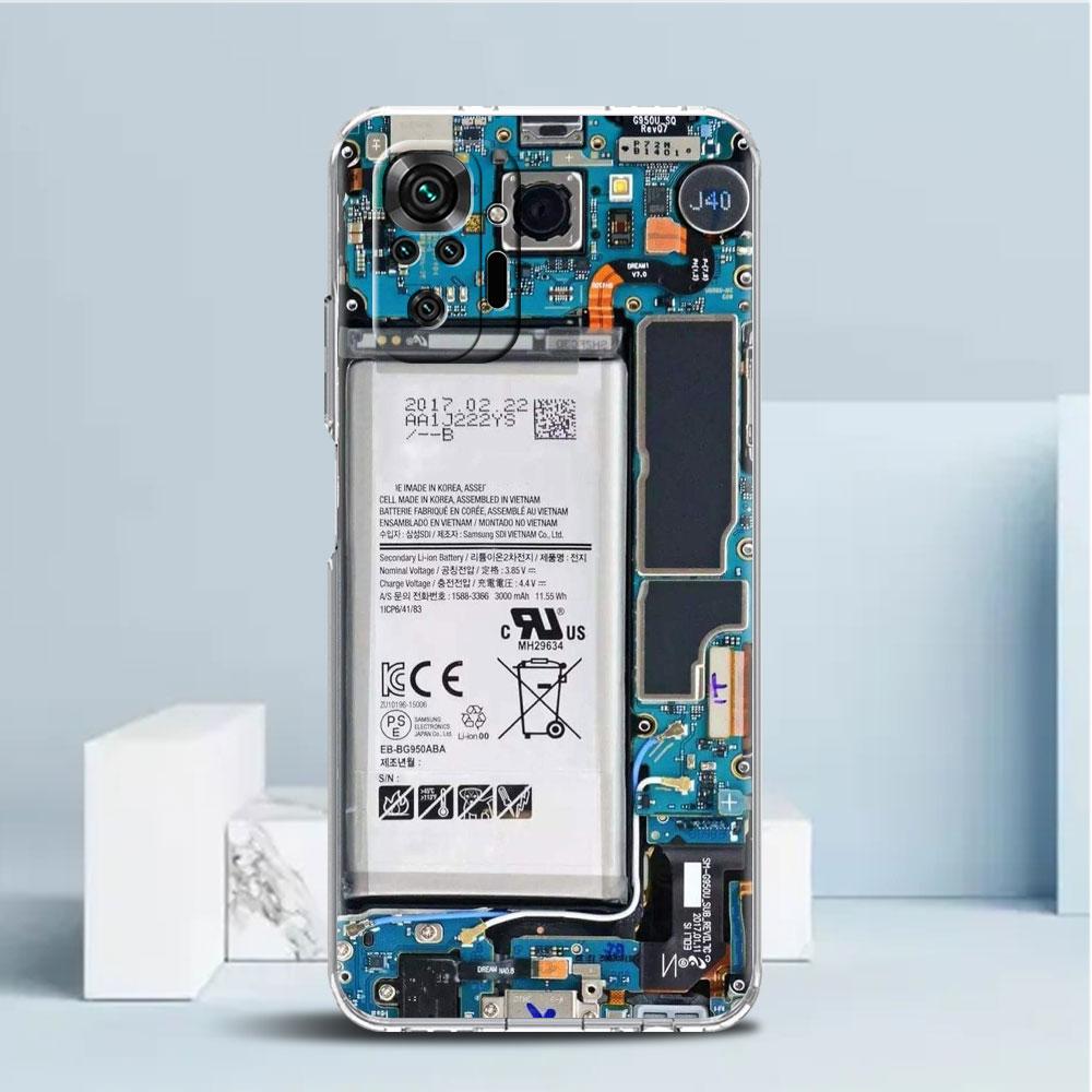 Průhledné pouzdro na základní desku pro Xiaomi Redmi Note 11 Pro 10 9 9S 8 8T 7 9A 9C 9T 10 10C K40 Transparentní kryt telefonu