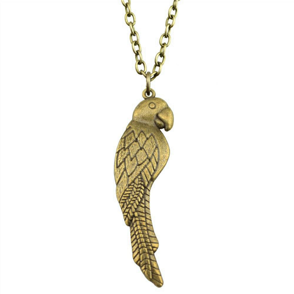 Peacock Pendant Bird Necklace Owl Ethnic Boho Jewelry for Female 45cm or 70cm Long Chain