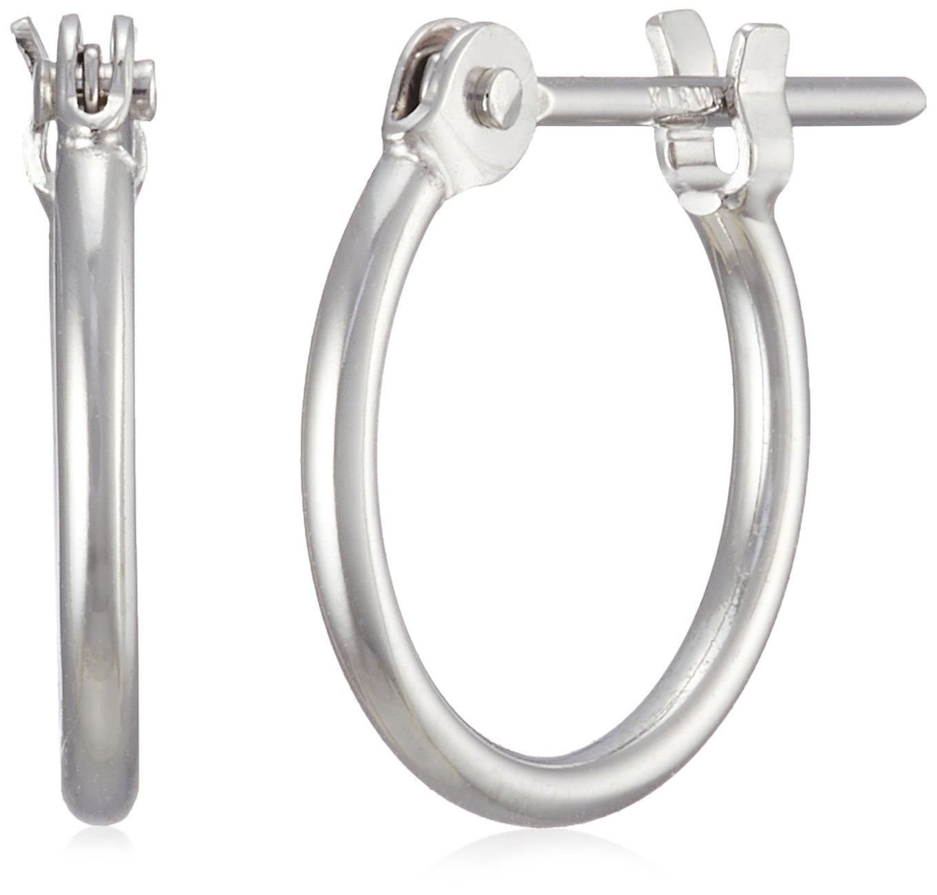 

[Official] ESTELLE Women s Hoop Earrings, 18K White Gold (S), 0202-1784-0015-0000