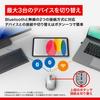 Buffalo Wireless Silent Horizontal 5 Bluetooth with White BSMBB705WH Mouse, Operation, High-Speed Scrolling, Scrolling, Tilt, Buttons, BlueLED,