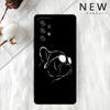 French Bulldog Black White Cover For Samsung Galaxy A52 A12 A51 A32 A21s A71 A32 5G A12 A22 A53 A31 A13 A72 A02s A41 Phone Cover