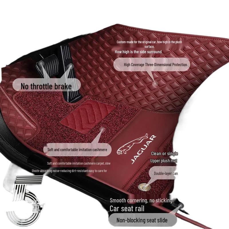 Jaguar Car Floor Mats for XFL, XEL, XJL, XF, XE, XJ, F-PACE, E-PACE Body Kits
