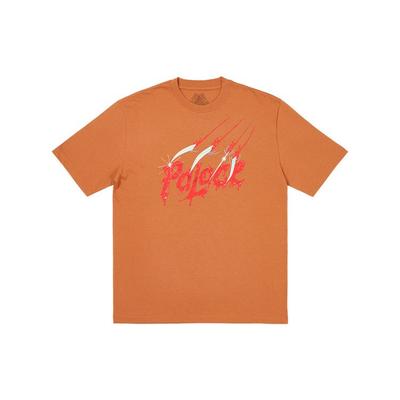 Palace Scratchy T-Shirt Melted Sugar Unisex Tops Orange P25TS077