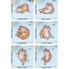 6 Pcs Embroidered Patches Cartoon Cats Iron On Patches Applique Patches Animal Sewing On Patches Sewing Patches for Hat