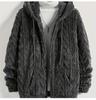 2024 Winter Double-sided Fleece Youth Hooded Sweatshirt - Men's Lambswool Pullover Jacket (Thickened)
