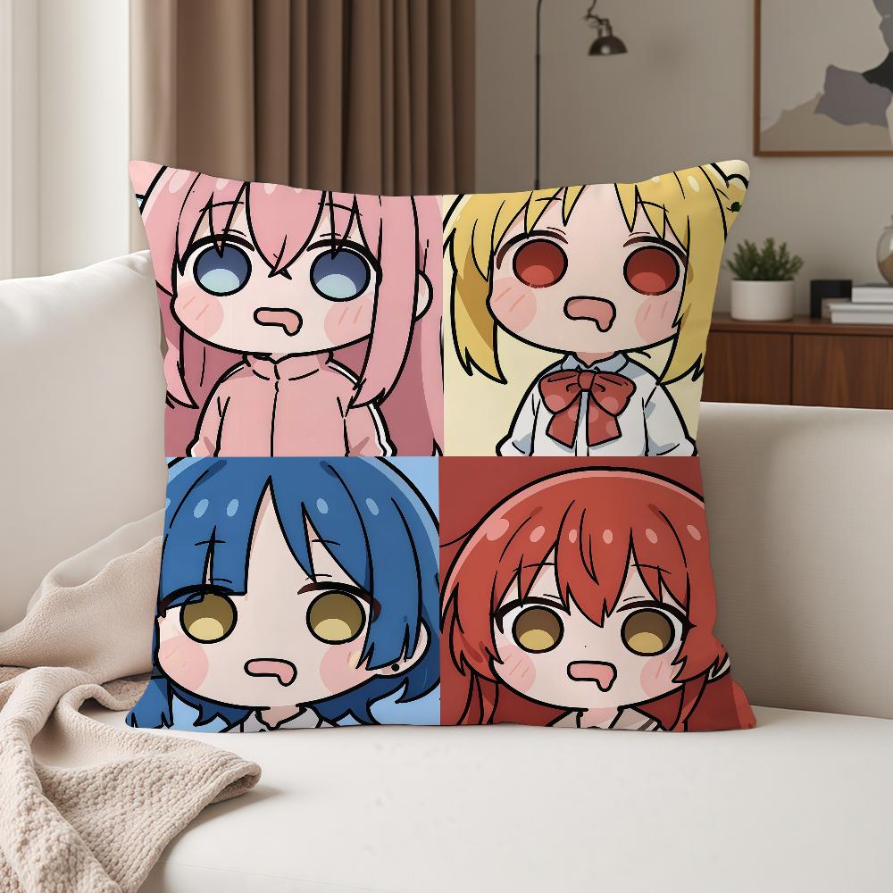 Anime Bbocchi The Rock Pillow Case Suitable For Bedrooms Living Rooms Cars Home Decoration