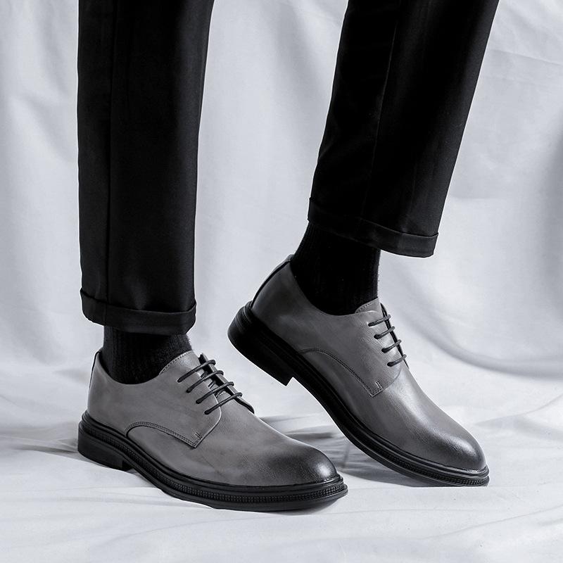 Large Size Men'S Shoes Direct Sales British Style Business Casual Leather Shoes Summer High-End Wedding Groom Shoes 2304-F
