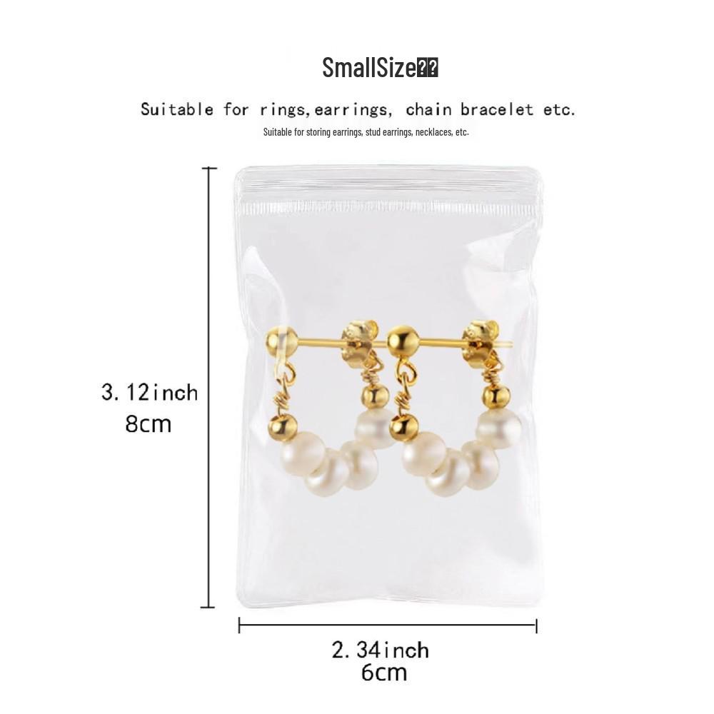 Clear PVC Jewelry Storage Bag: Anti-Oxidation, Dustproof, Thickened, Sealed for Earrings, Necklaces, Bracelets