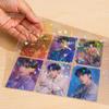 Holographic Vinyl for DIY Projects 2PCS Laminating Film, with Rainbow Shimmering Effect, Waterproof Festive Effect Sheets Scratch-Proof Precoated