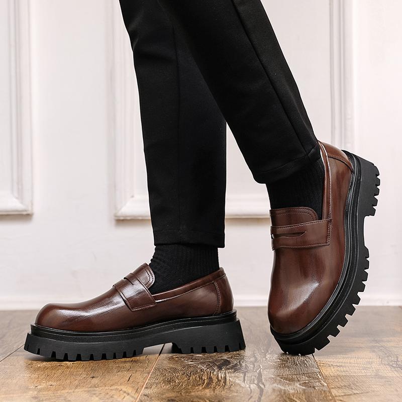 Men's classic thick soled shoes Luxury designer minimalist style Office or leisure business 38-46 Fashion daily versatile