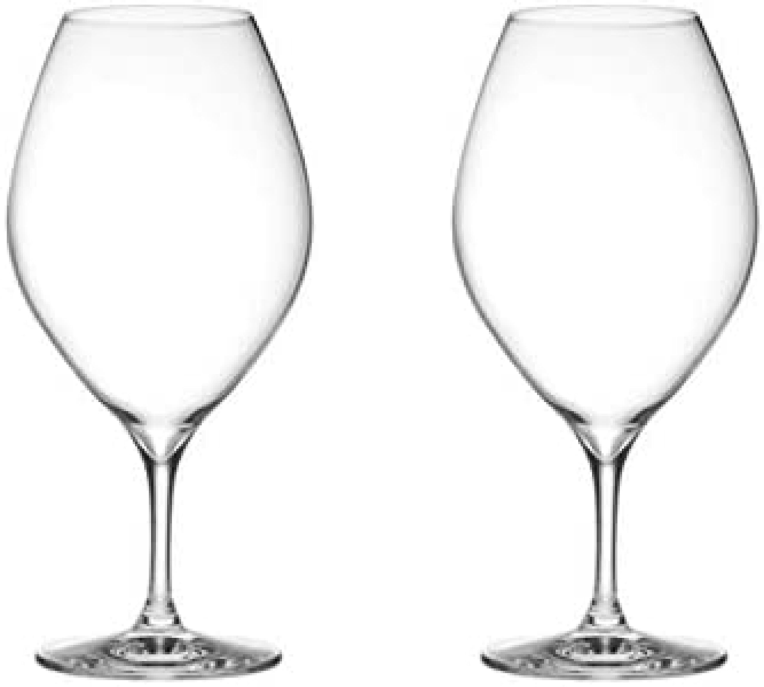 

Kimura Glass Shop Piccolo 10oz Wine Glasses (Set of 2) - Casual Wine and Beer Glasses - Stylish Pair