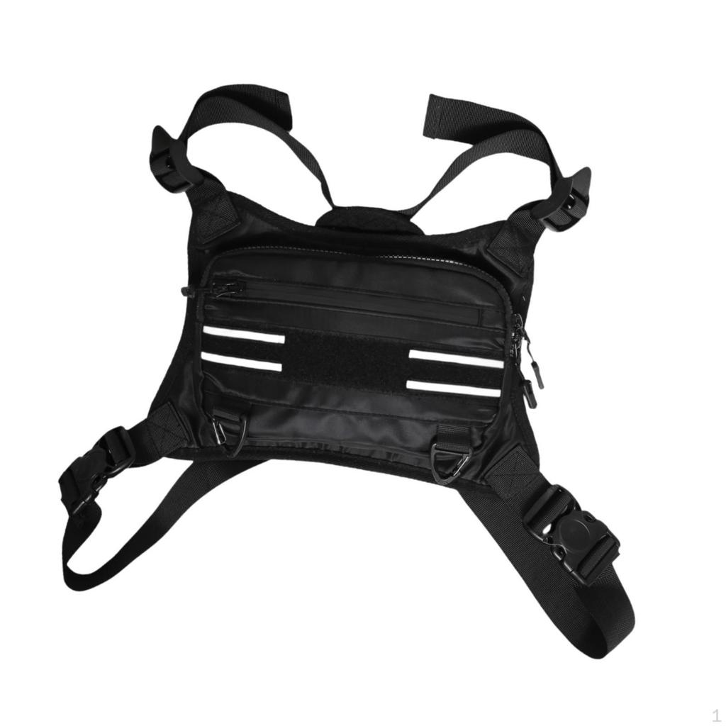 Chest Rig Pouch, Phone Holder, Lightweight Pack with Adjustable Straps for Climbing Hunting