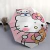 1pc Hello Kitty Automatic Folding Umbrella - Portable Tri-Fold Design with 8-Bone Iron Frame, Perfect for Outdoor Use, Festive Gifts, Travel, Daily Us