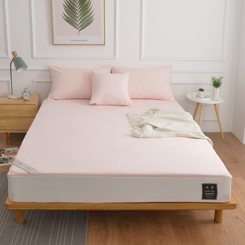 Cotton Towel Cloth, Six Sided Waterproof Bed Sheet, Anti Slip and Urine Barrier Mat, Mengsi Bed Cover, Zipper, Dust Cover