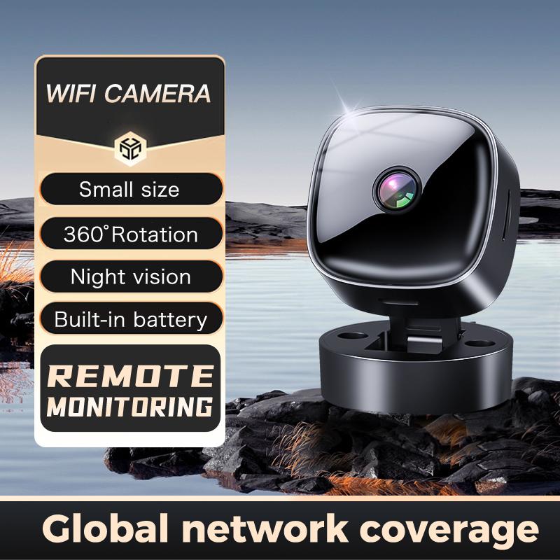 FHD 1080P Mini Wireless WiFi Camera 360°Rotatable Infrared Night Vision Support SD Card Recording and Saving Videos Surveillance