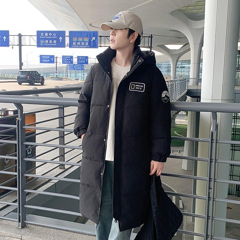 

Парное зимнее пальто мужское и женское теплое пуховое хлопковое пальто свободное утолщенное хлопковое пальто длинные до колена хлопковые куртки 3XL suggestion [160-180] catties