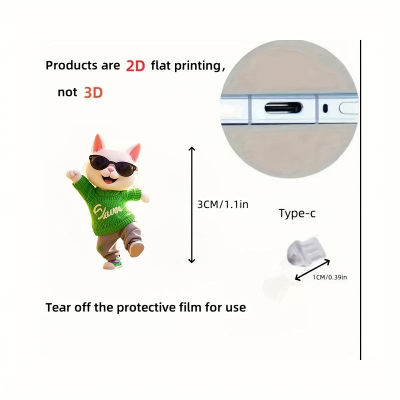 Acrylic Cat Sunglasses Dust Plug