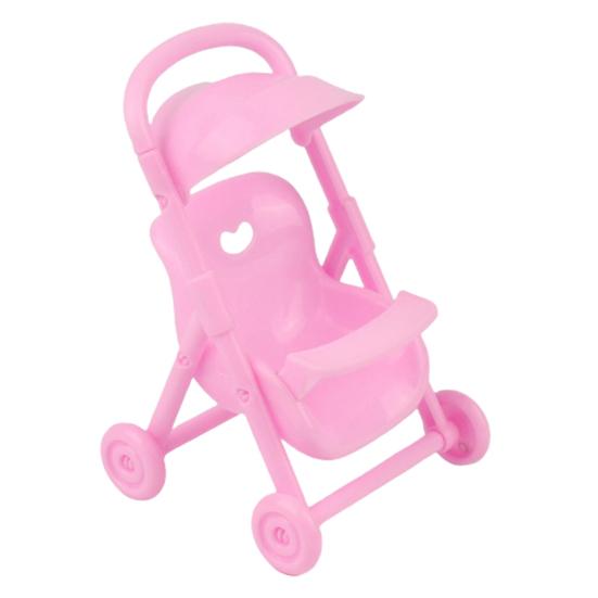 Creative Plastic Ingenious Compact Dollhouse Baby Nursery Trolley Simulation