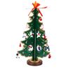 Wooden Xmas Tree Advent Calendar Tabletop Xmas Tree Decoration with Star Topper and 28 Ornaments for Home