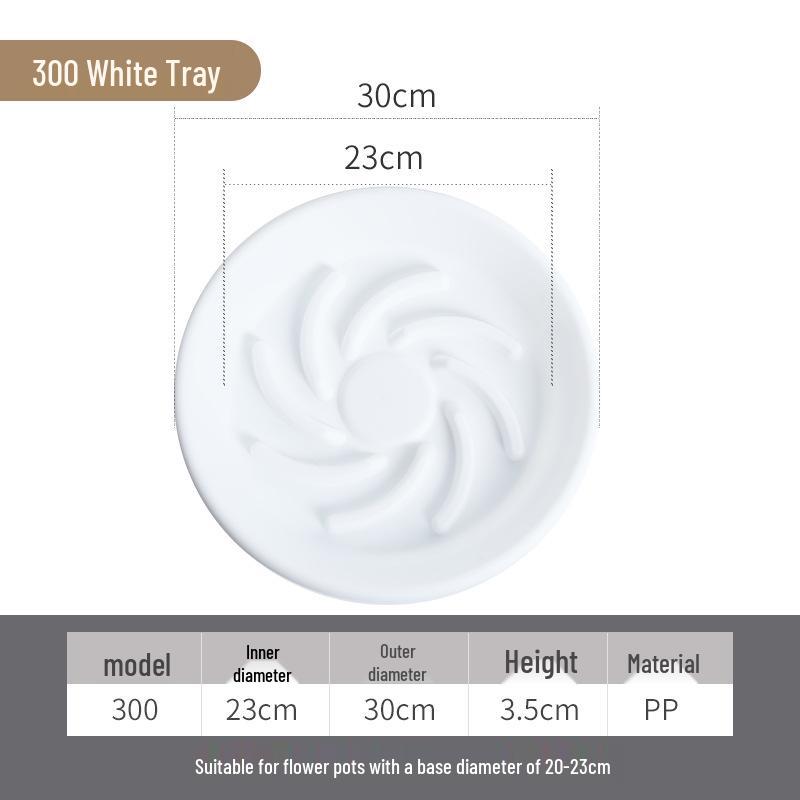Round Permeable Water Collection Tray - Anti-Suffocation Root Rot Mat for Flower Pots