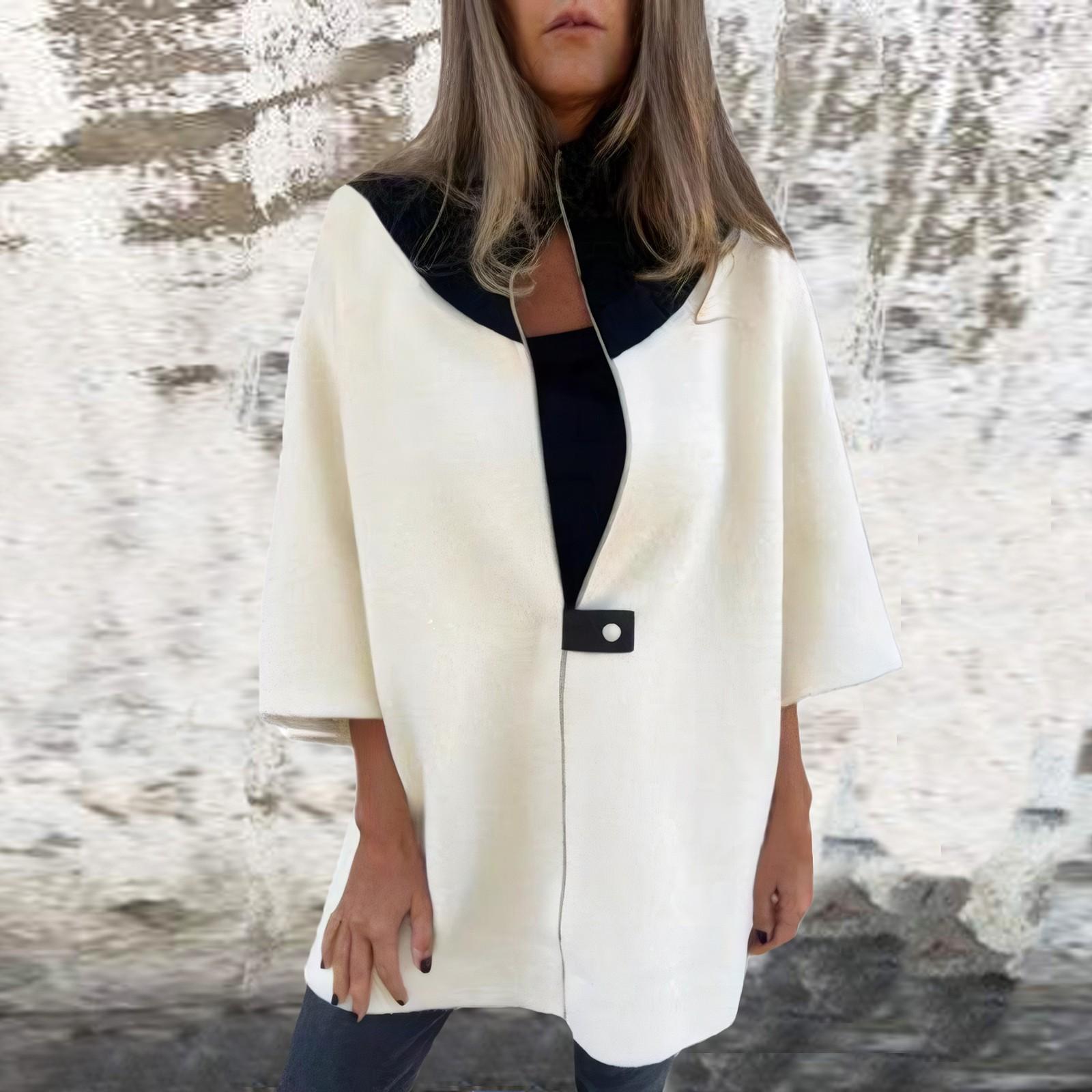 Женская осенне-зимняя повседневная свободная куртка на молнии с воротником-стойкой — фото 7