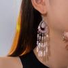 Water Drop Tassel Ear Hooks Fashionretro Earrings Ethnic Style Earrings Sense of Designniche Style