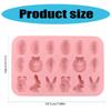 Food Grade Silicone Chocolate Mold Easters Themed Rabbit Eggs Cake Cookie Mould Convenient Kitchen Dessert Baking Tool